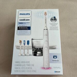 NWOT Philips Sonicare White Electric Toothbrush 9400 DiamondClean Smart